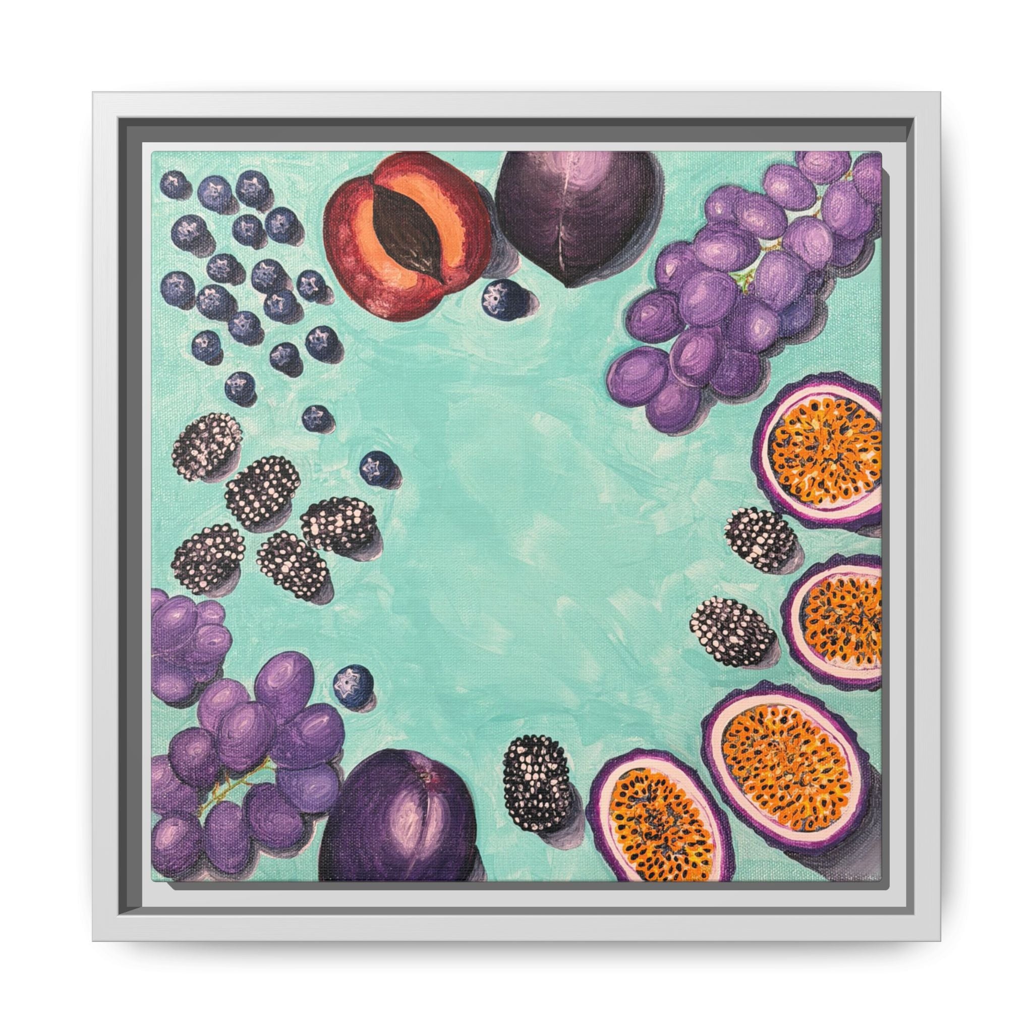 Les Fruit Collection - BLUE/PURPLE Canvas