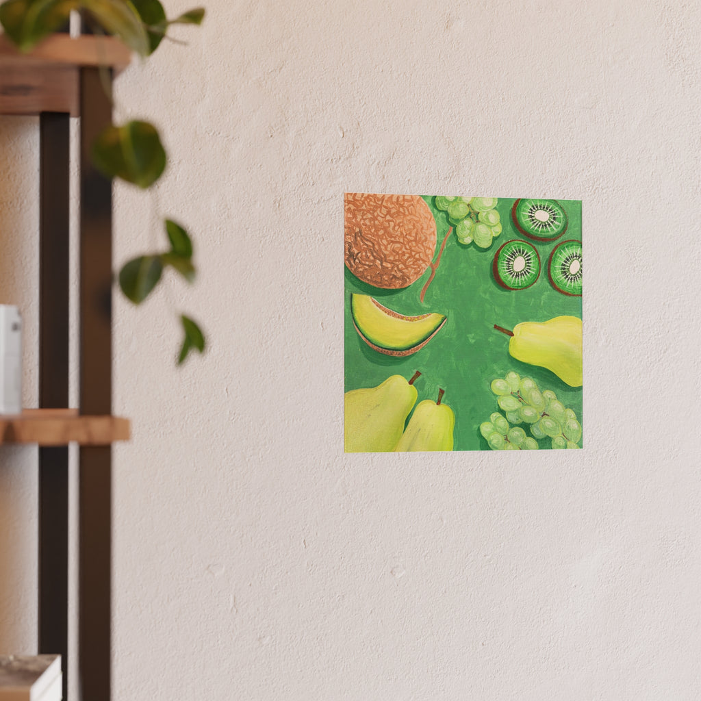 Les Fruit Collection — Green Wall Art Poster (Satin)