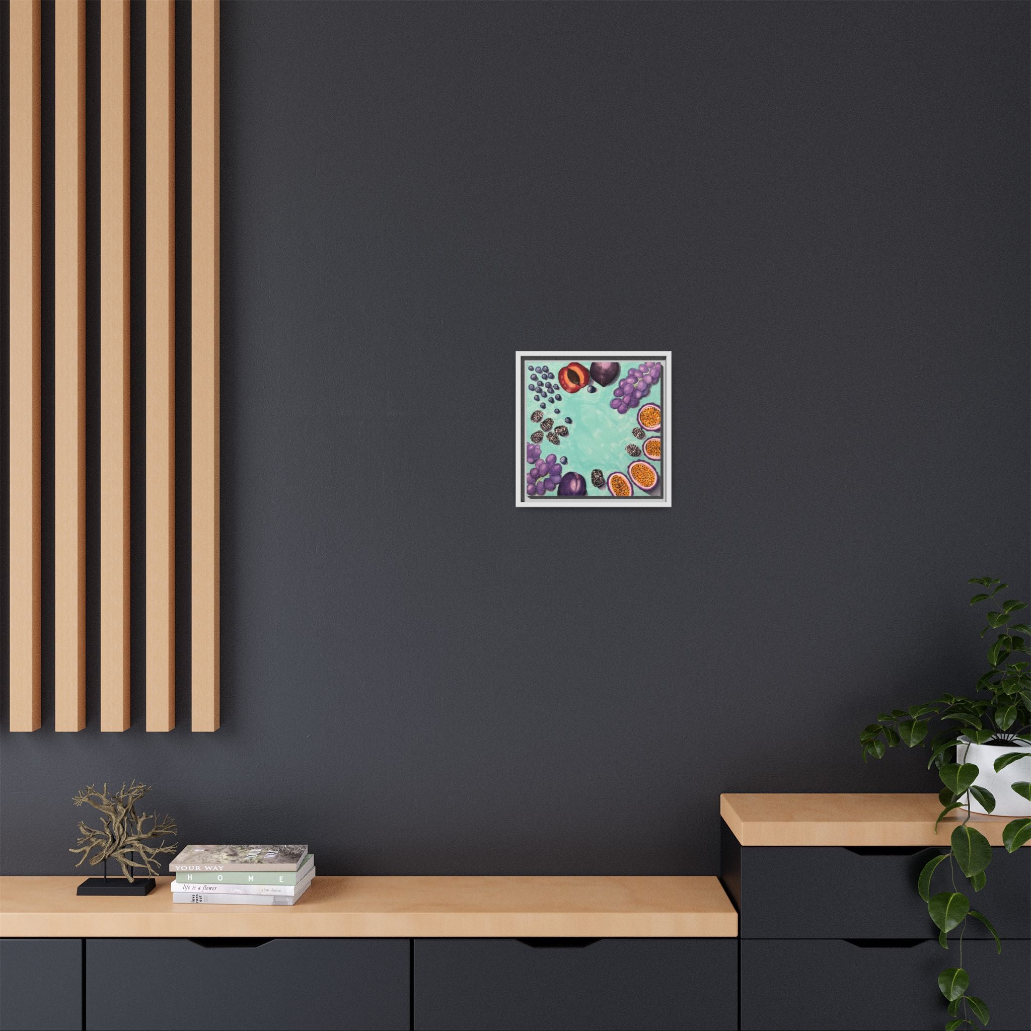 Les Fruit Collection - BLUE/PURPLE Canvas