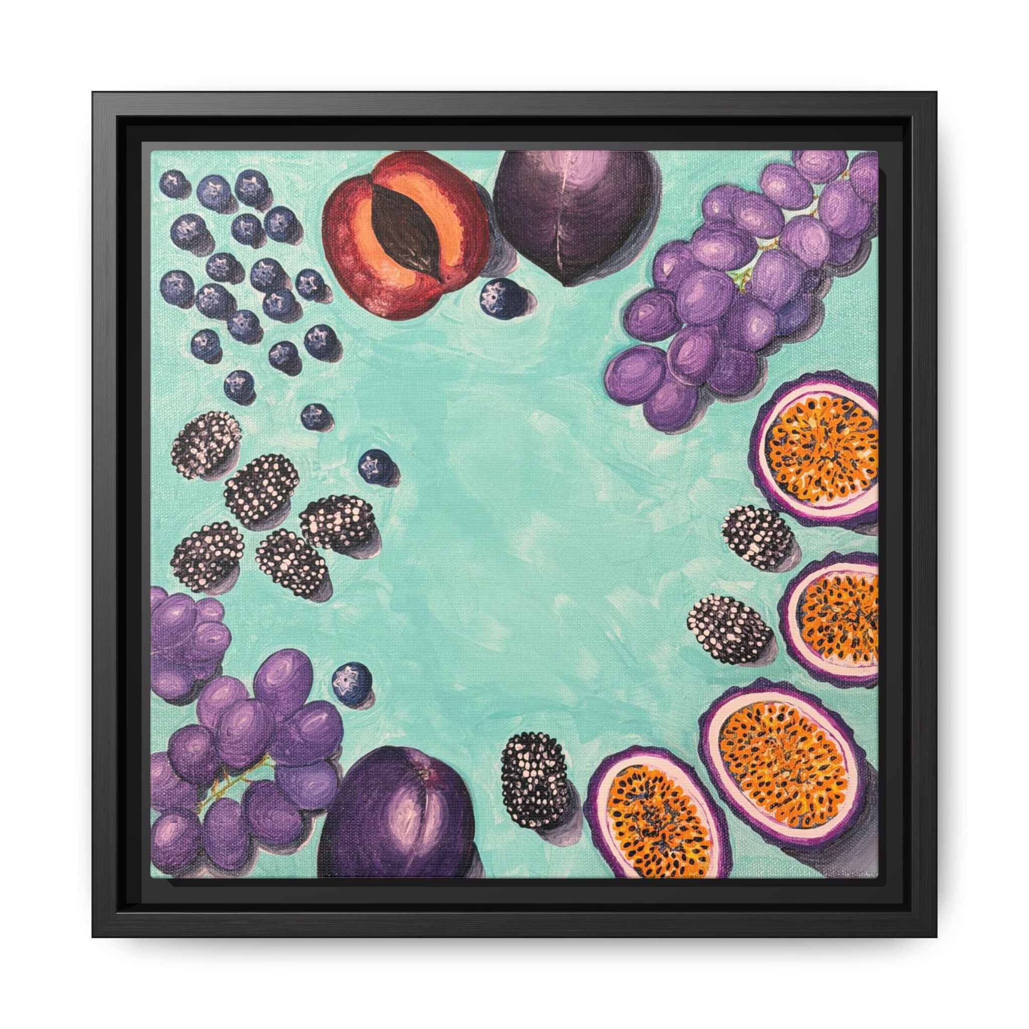 Les Fruit Collection - BLUE/PURPLE Canvas