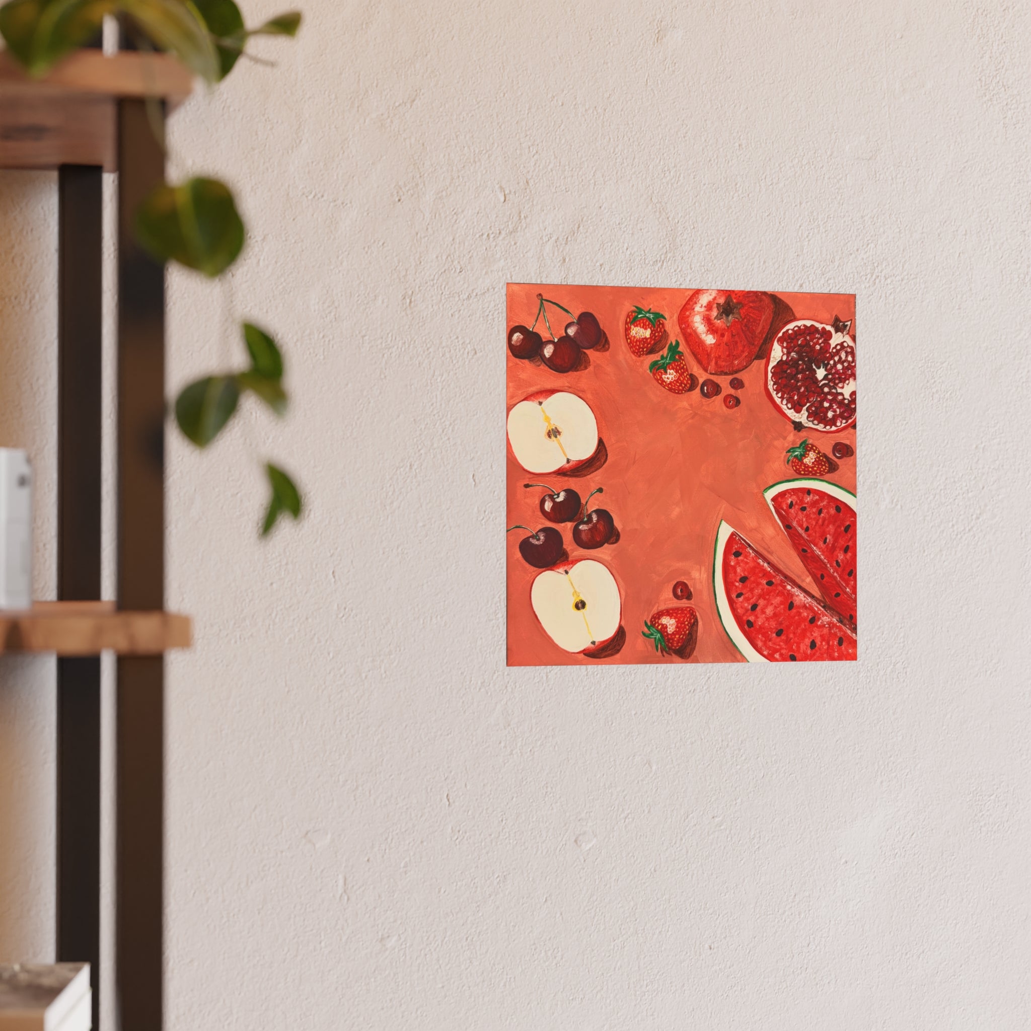 Les Fruit Collection – Red Wall Art Poster (Satin)