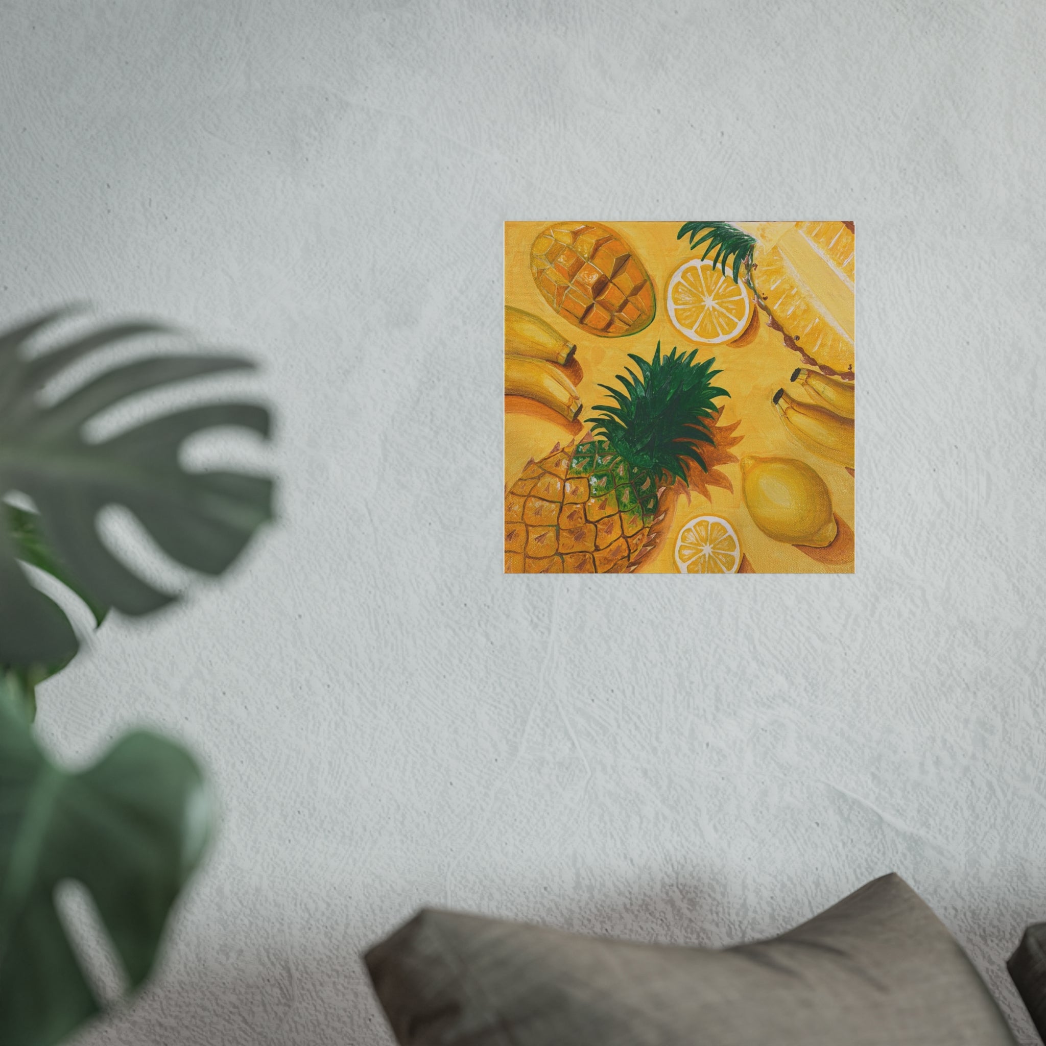 Les Fruit Collection — Yellow Wall Art Poster (Satin)