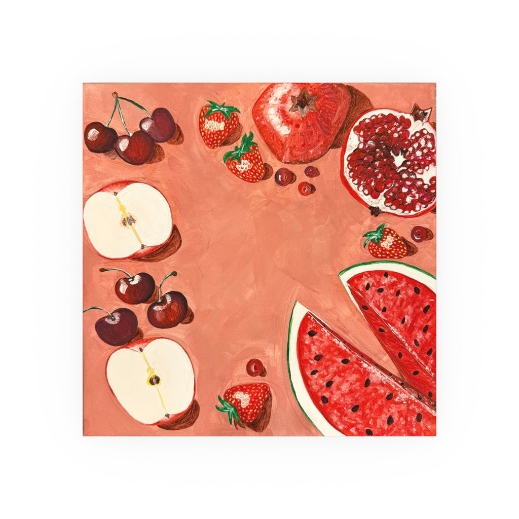 Les Fruit Collection – Red Wall Art Poster (Satin)